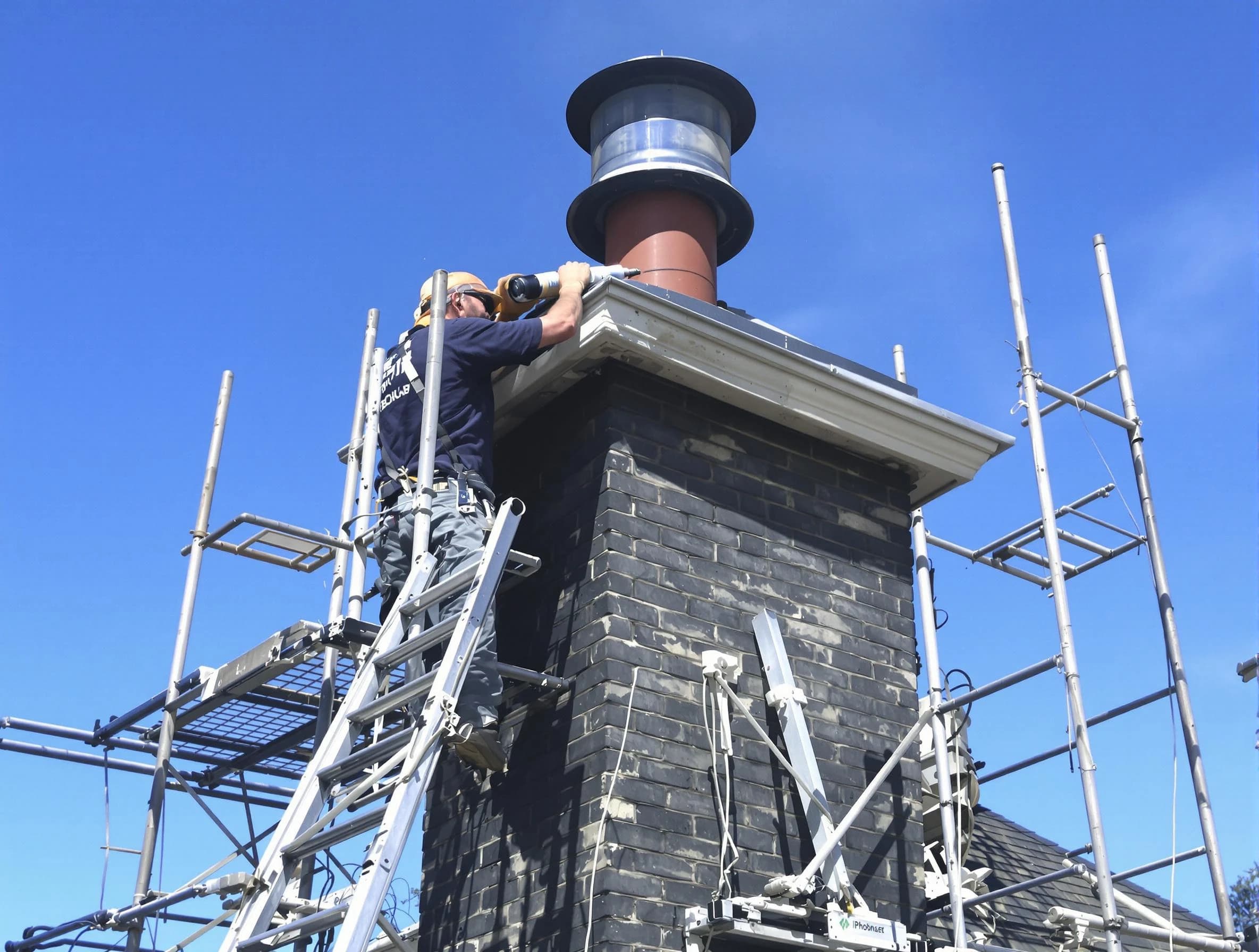Sturdy chimney crown finished by Milford Chimney Sweep in Milford, MA