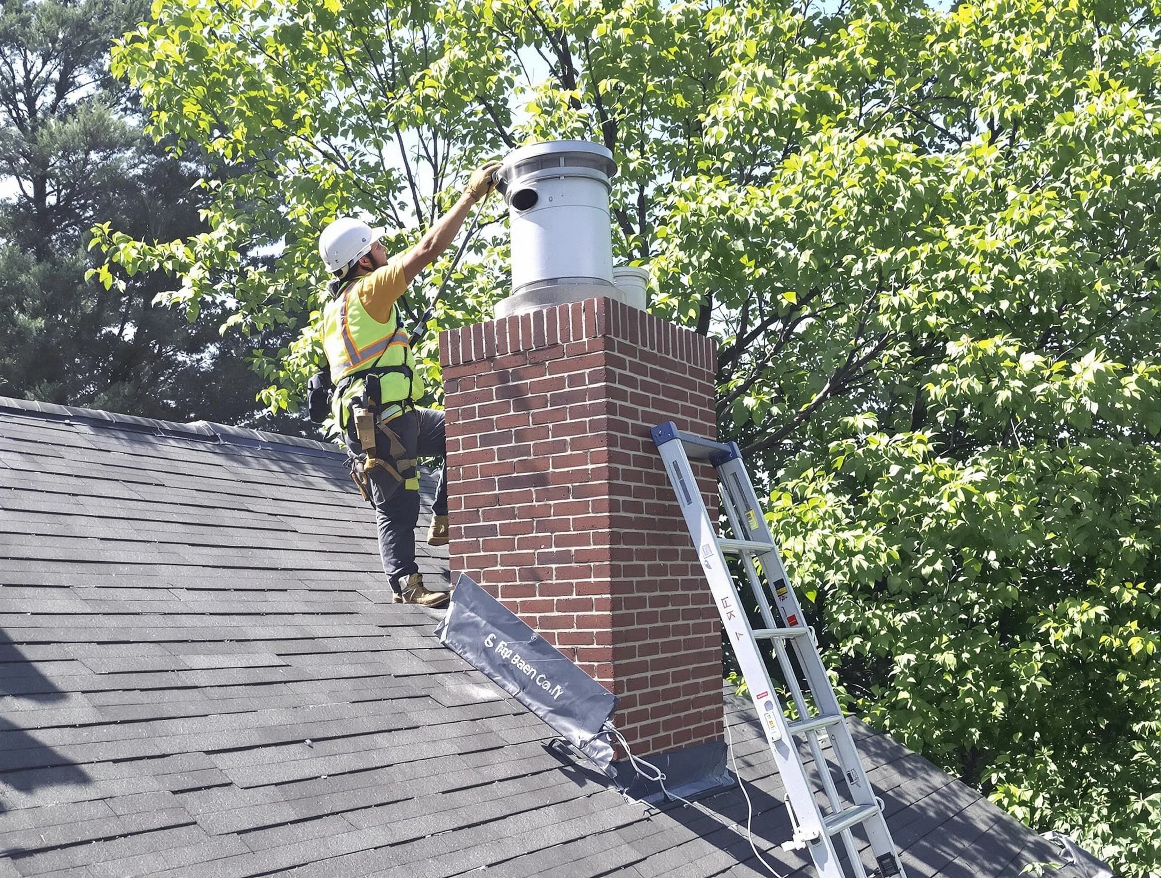 Chimney liner inspection by Milford Chimney Sweep in Milford, MA