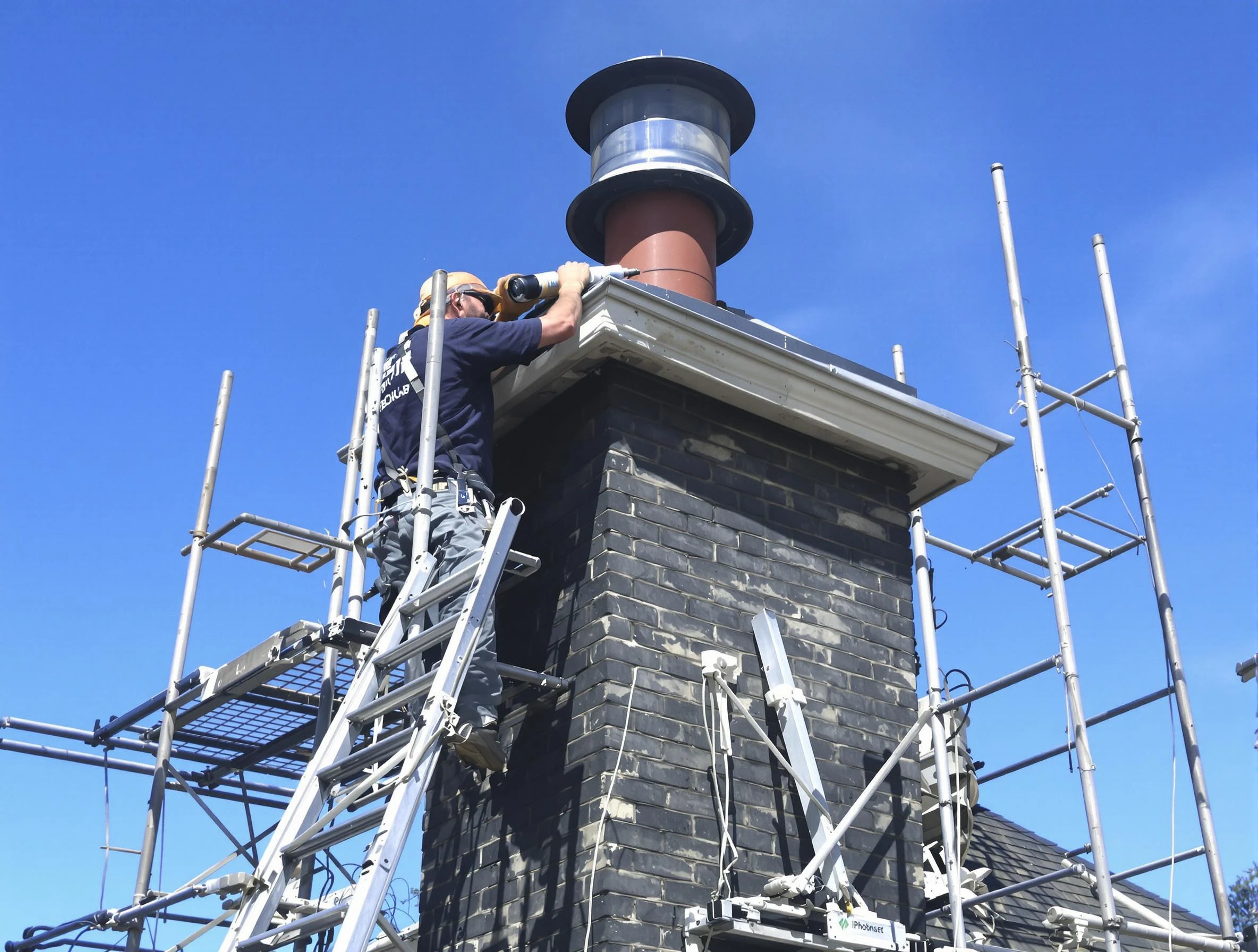 Sturdy chimney crown finished by Milford Chimney Sweep in Milford, MA