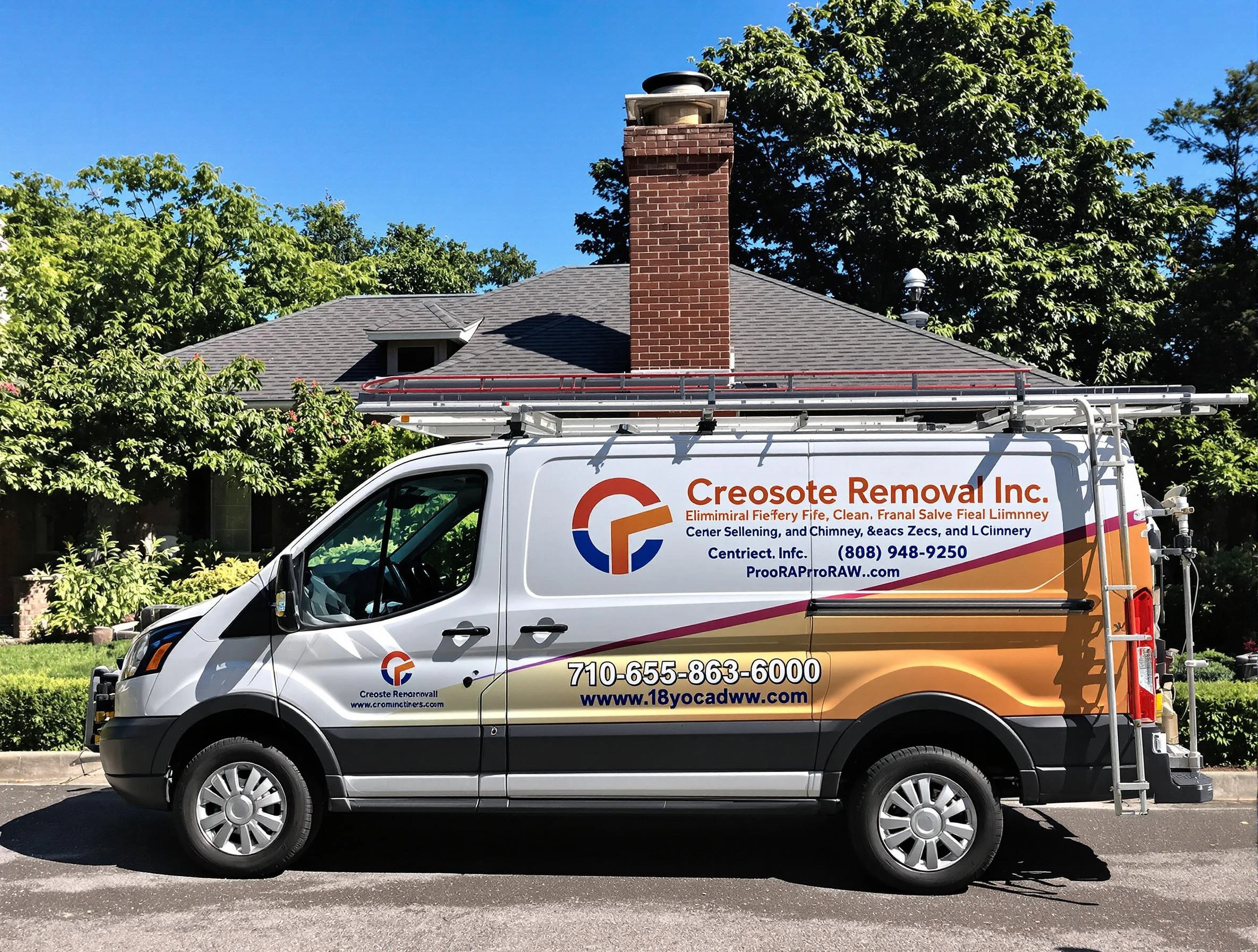 Milford Chimney Sweep technician removing creosote safely in Milford, MA